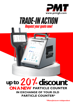 Particle Counter Trade-In offer